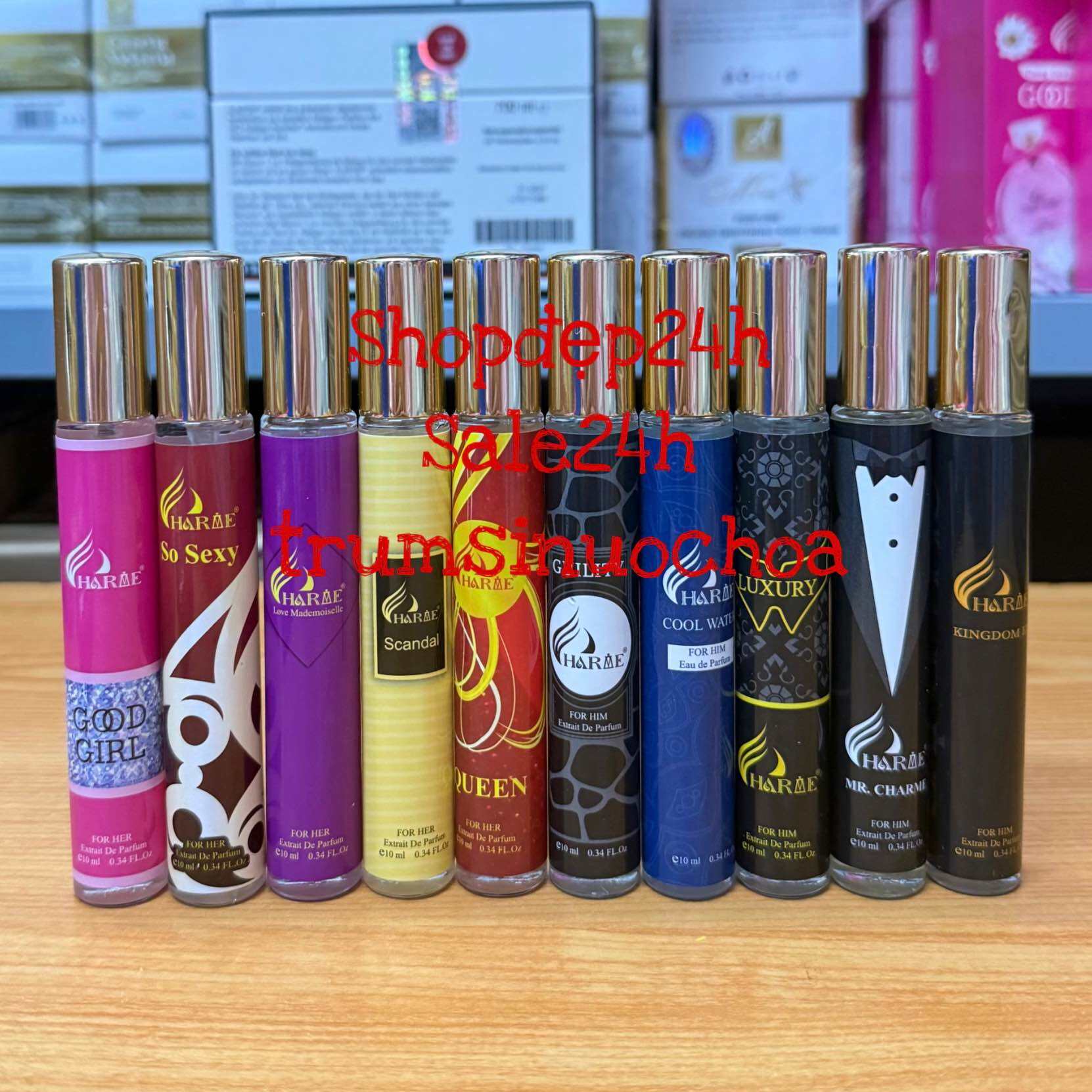 Nước hoa good girl 10ml - guility 10ml - cool 10ml - luxury - queen - scandal - bất kì ( hàng cty chai tròn )