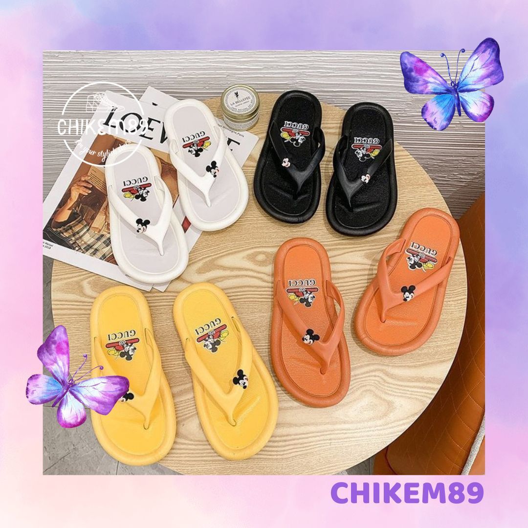 Dép tông dép kẹp nam nữ mickey siêu xinh hot trend 2020