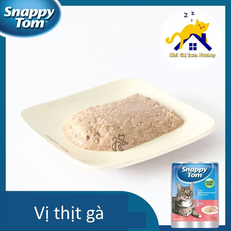 Pate SNAPPY TOM 4 vị cho mèo gói 85g