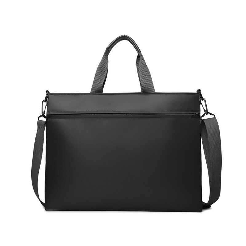 Business Ol Vocational Bag Men and Women Briefcase File Bag Simple Handbag Waterproof Nylon Shoulder Bag