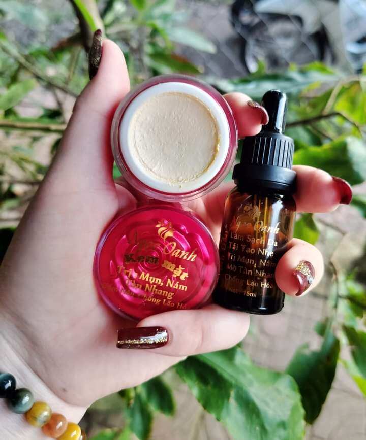 combo kem face Ngọc Oanh trị mụn nám