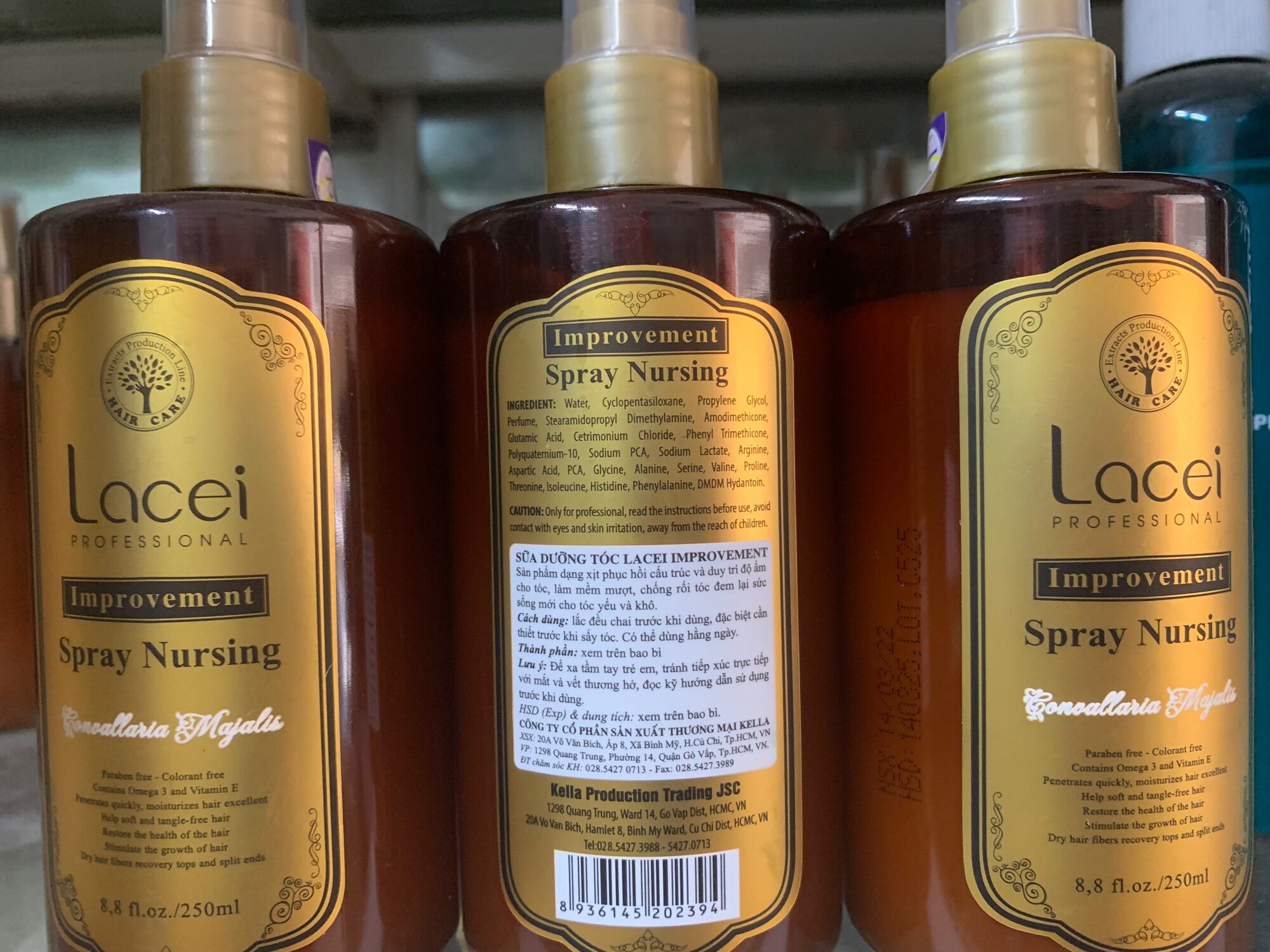 Xịt dưỡng tóc lacei (250ml)