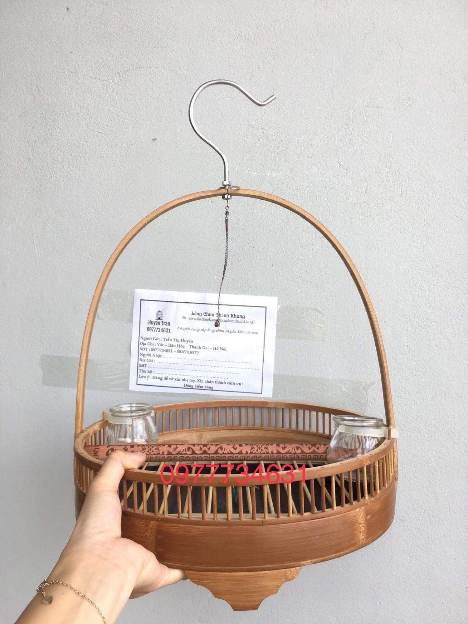 Lồng chim cu gáy trần tặng kèm xích chân