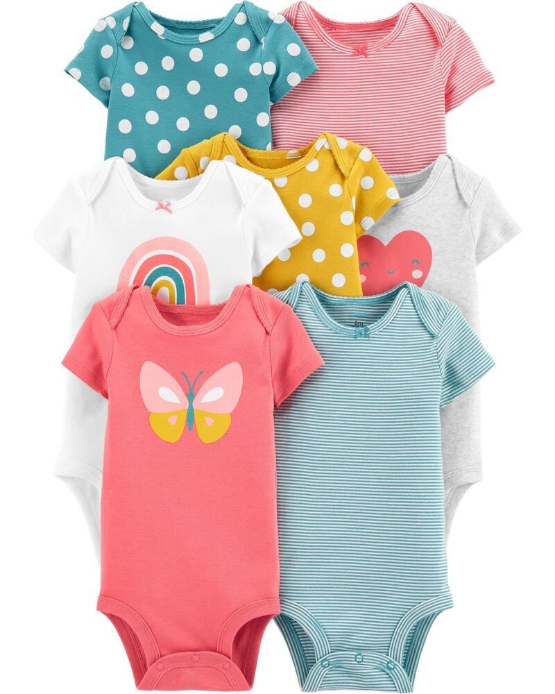(Chọn mẫu size 12M) Bodysuit Carter, Bodychip cộc tay cho bé gái, bé sơ sinh