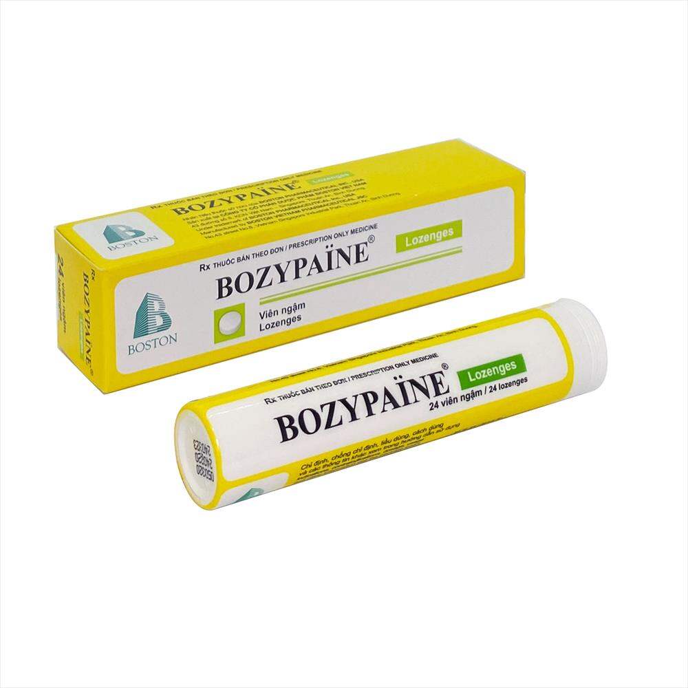 Kẹo ngậm bạc hà Bozypaine tuýp 24viên