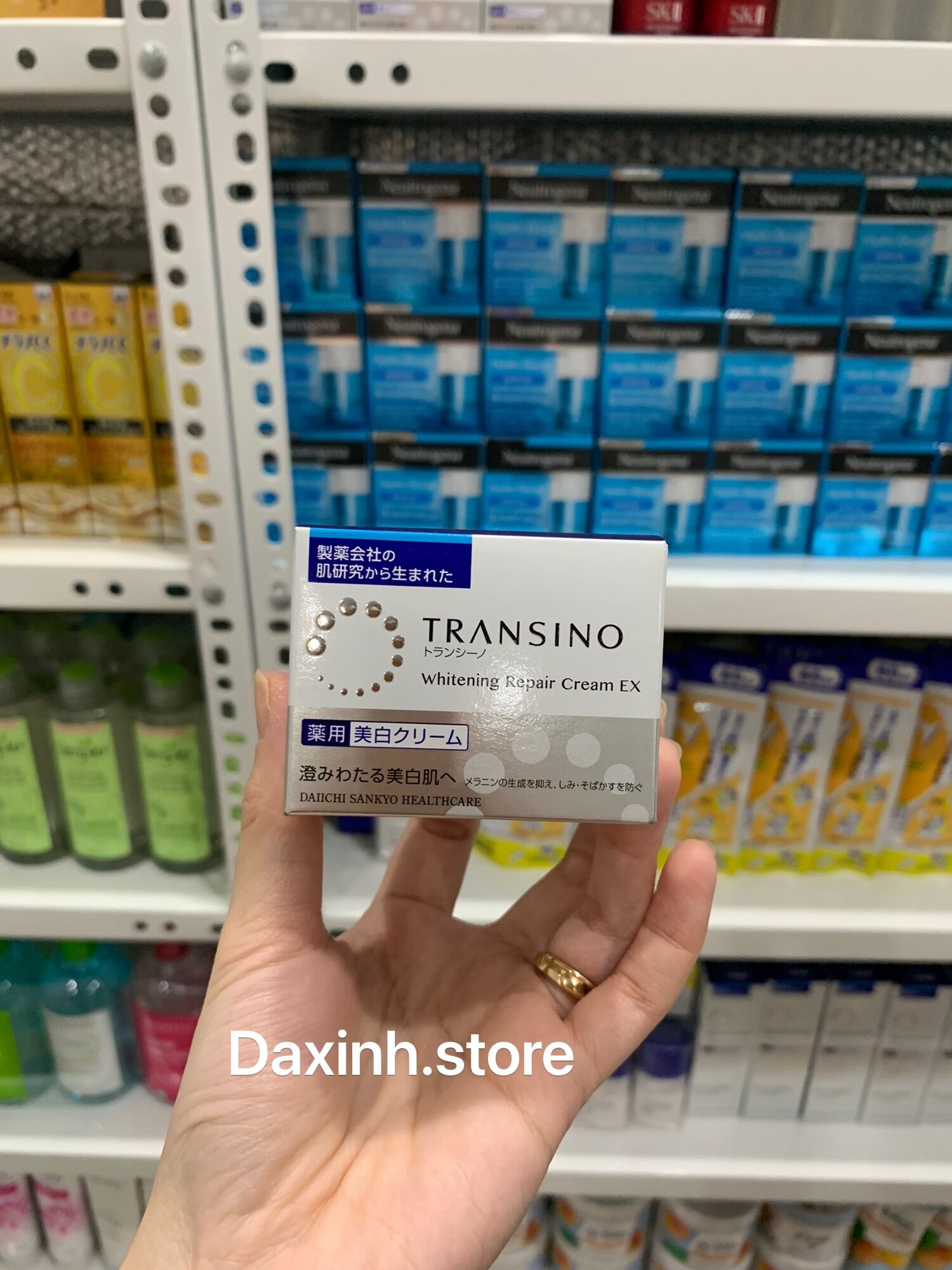 [Hoàn tiền 20%] 💥 [Date 2025] Kem Dưỡng Trắng Da Mờ Thâm Nám Ban Đêm Transino Whitening Repair Cream EX 35g Nhật Bản