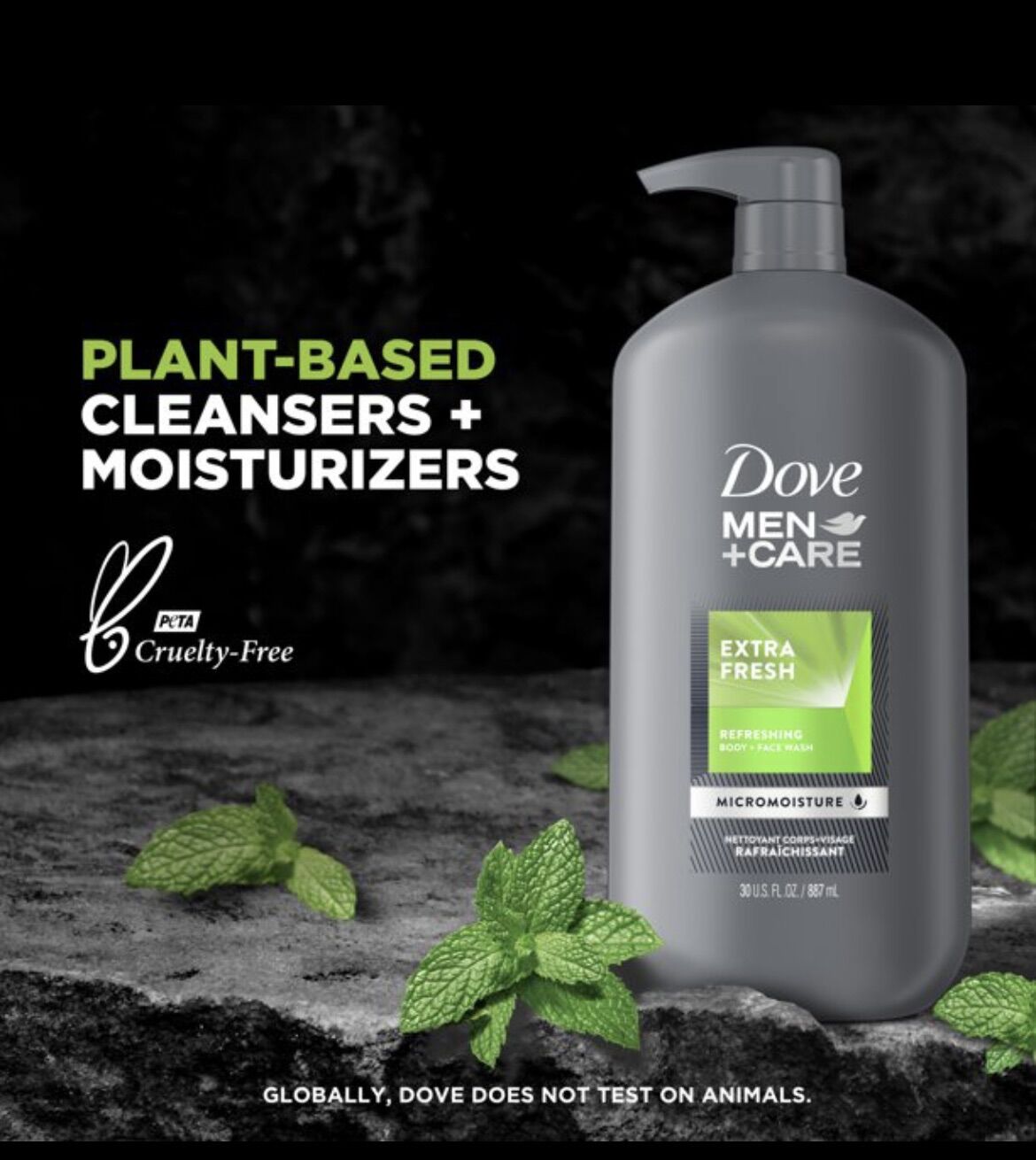 Sữa tắm & rửa mặt cho nam dove men care - extra fresh 694ml