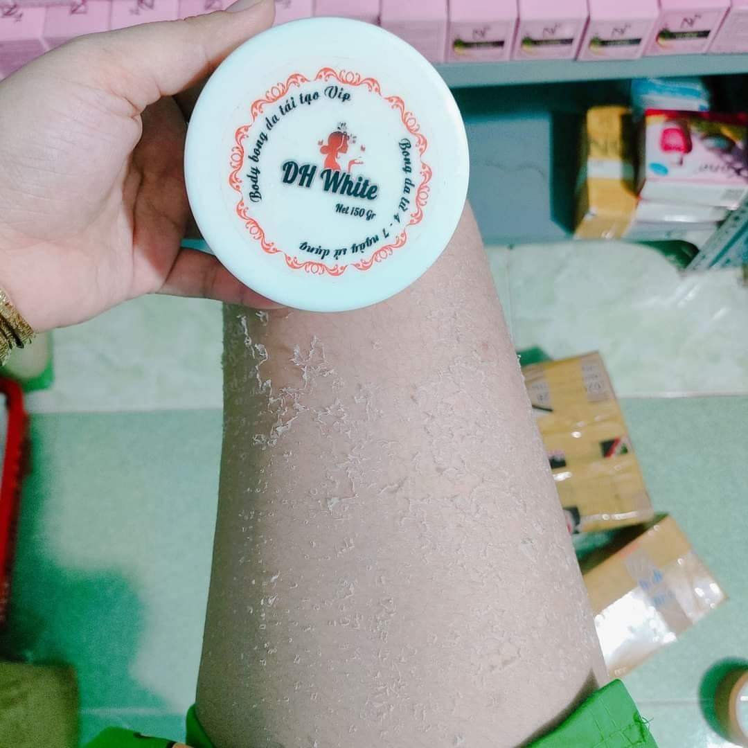 Combo 2 kem body bong da DH white