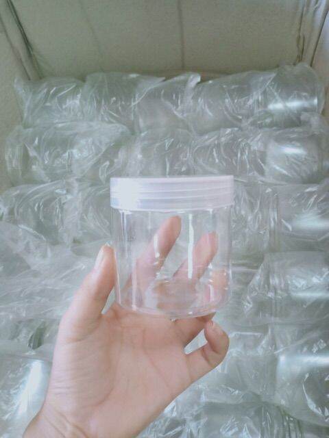 [Combo 10] HỦ ĐỰNG KEM 200GR PET NHỰA( có nắp chặn)