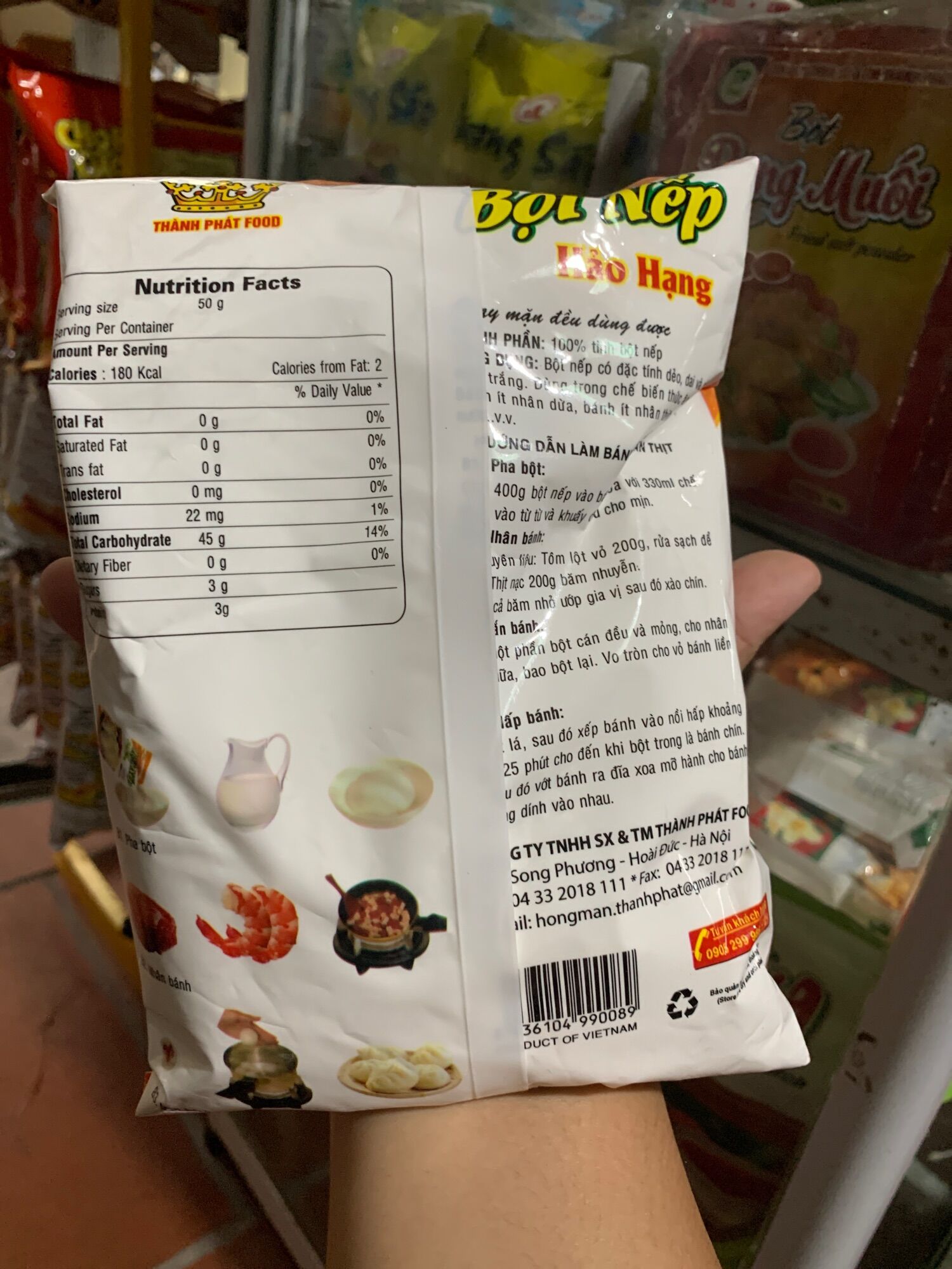 BỘT NẾP gói 400g - BỘT LÀM BÁNH SIÊU NGON