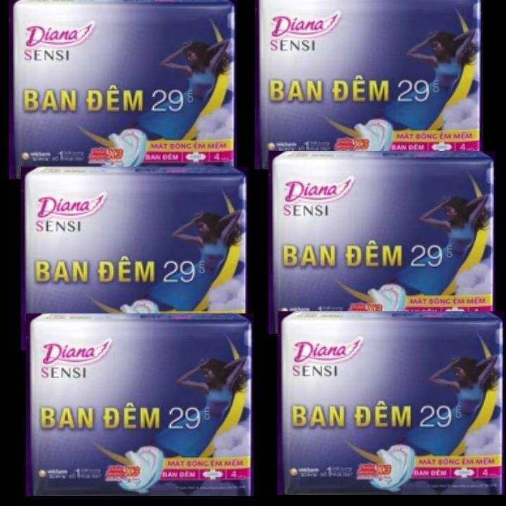 1 gói bvs Diana ban đêm sensi 29cm