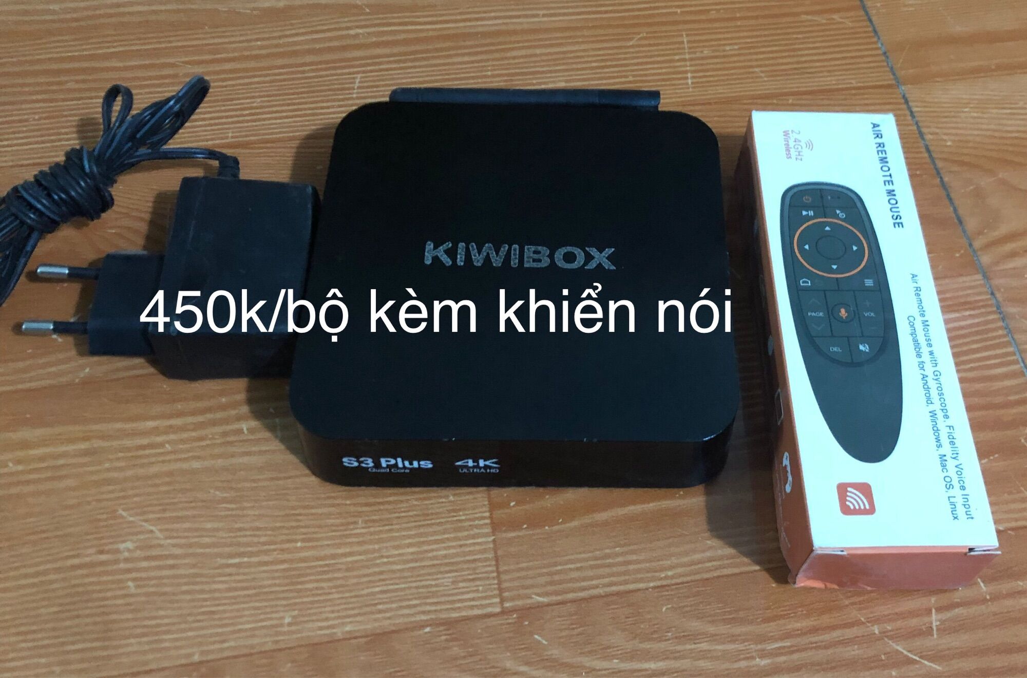 Đầu androitv box ram 2gb kèm khiển giọng nói