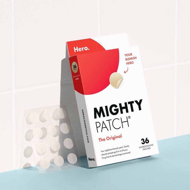 Miếng dán mụn Hero Cosmetics Mighty Patch (Original, Invisible, Variety, Micropoint for Blemishes, Dark Spots)