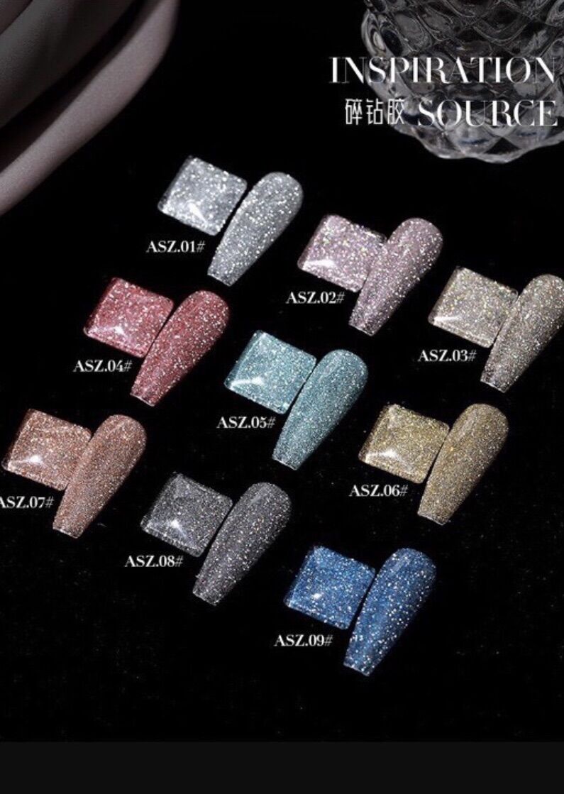 Sơn Gel Nhũ Flash  AS mã ASZ Chai Đỏ 15ml
