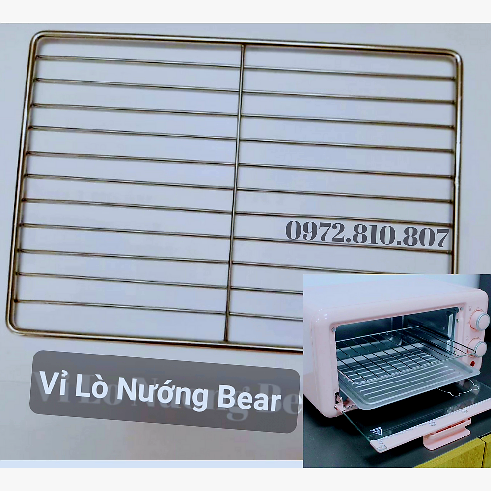 Vỉ Nướng dùng lò Bear, có đủ kích cở. Nhận làm vỉ theo size yêu cầu