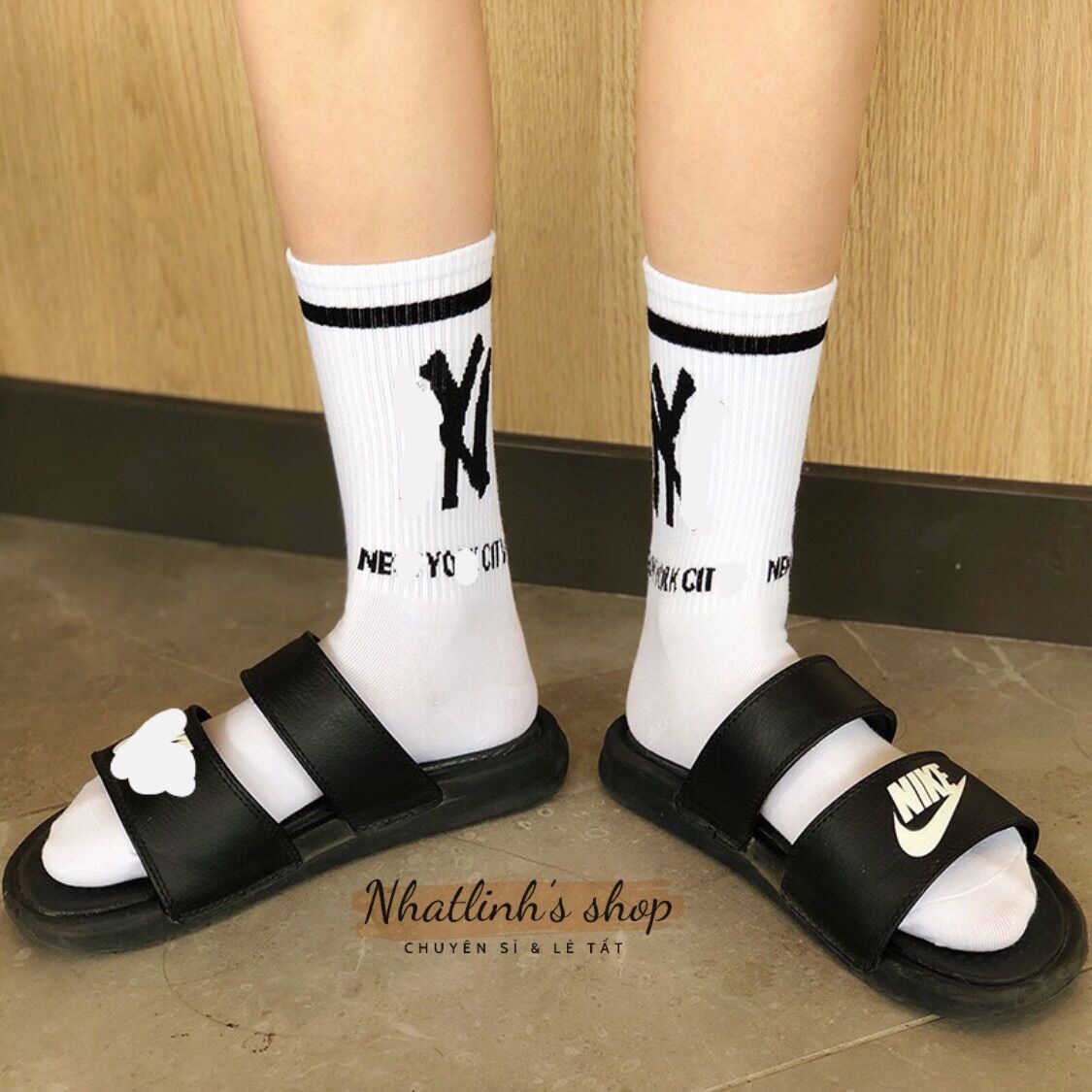 tất (vớ) chữ NY màu cao bắp