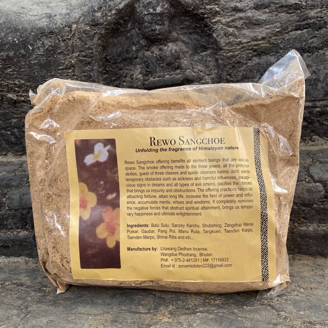 Trầm bột cúng khói Rewo sangchoe bhutan