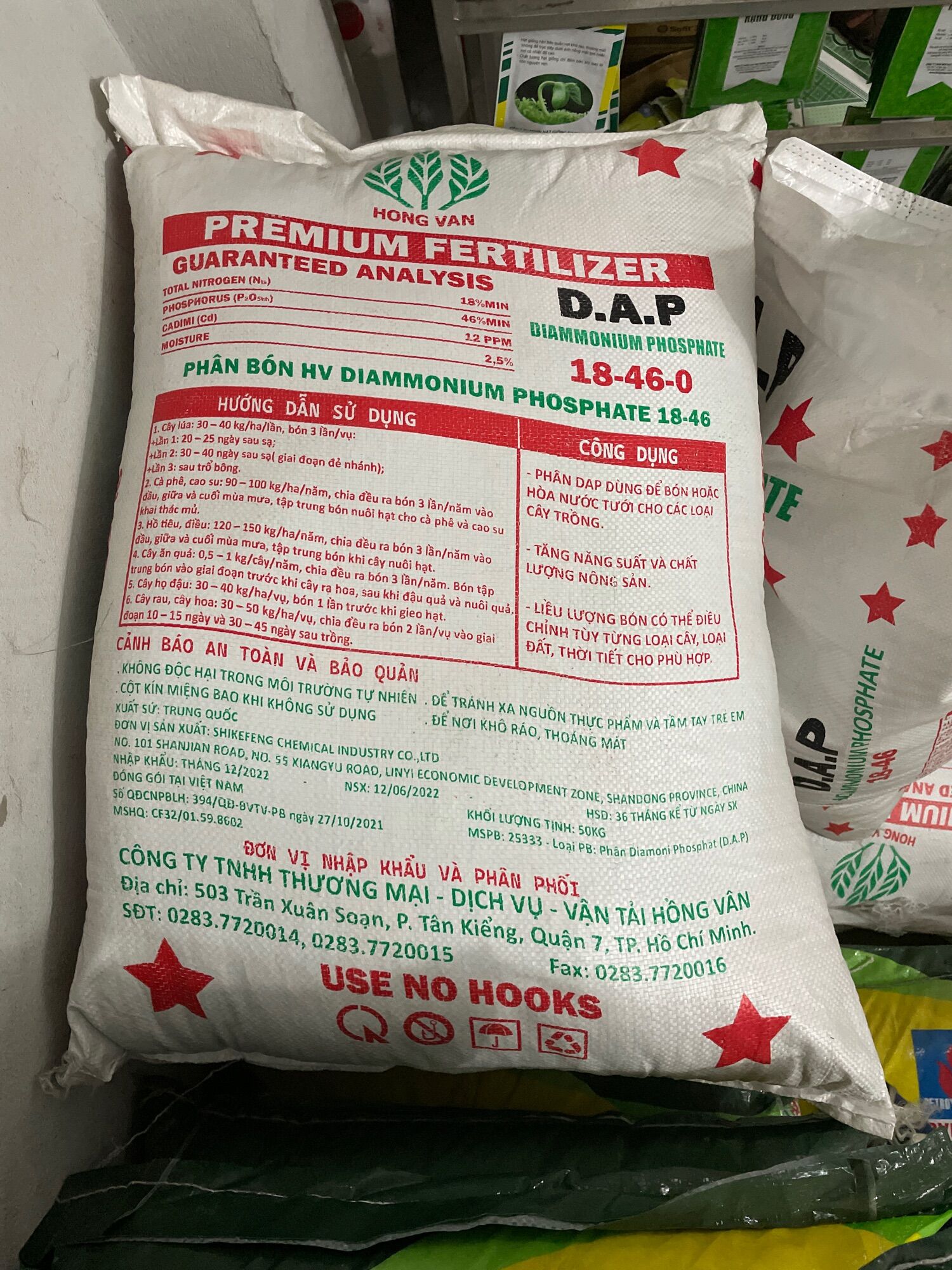 Phân bón dap 1 ký lẻ