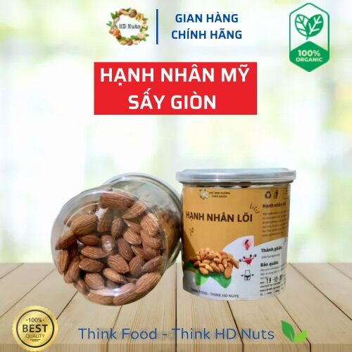 [Freeship + quà tặng] Hạnh nhân lõi Mỹ sấy giòn