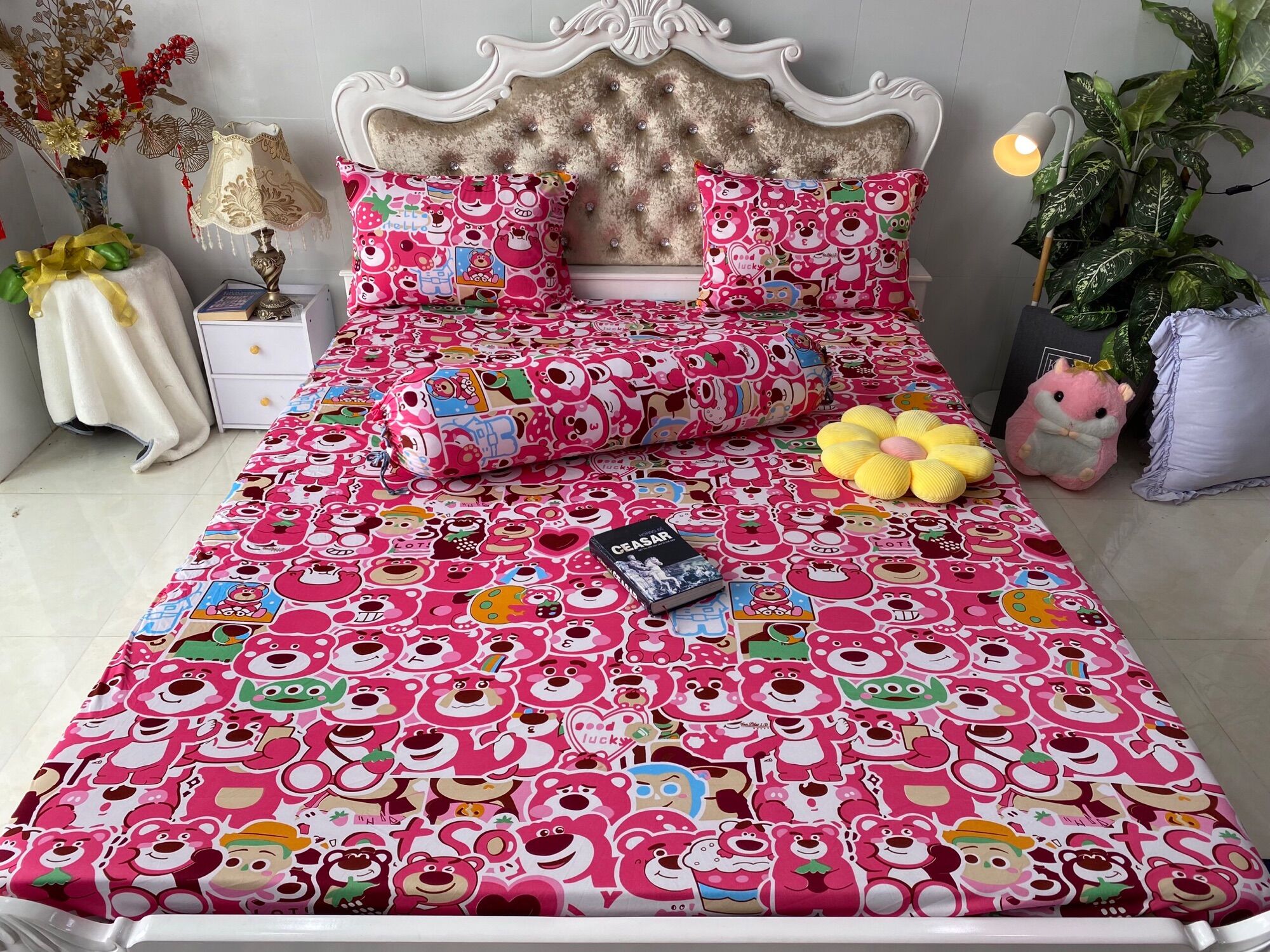 Bộ 4 món drap/ga áo gối THUN LẠNH HÀN QUỐC