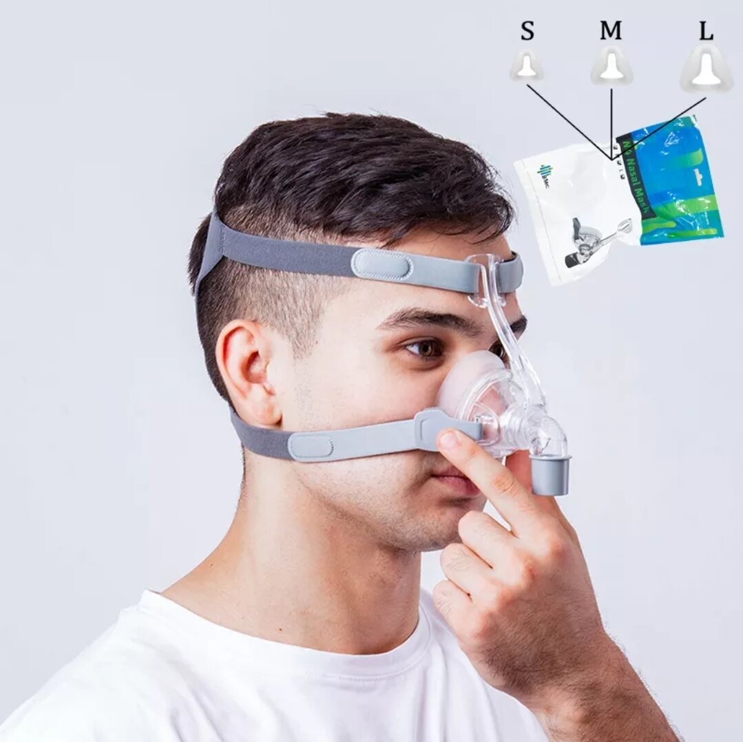 Mặt nạ thở cpap bipap apap bmc ivolve n2 - ảnh thật