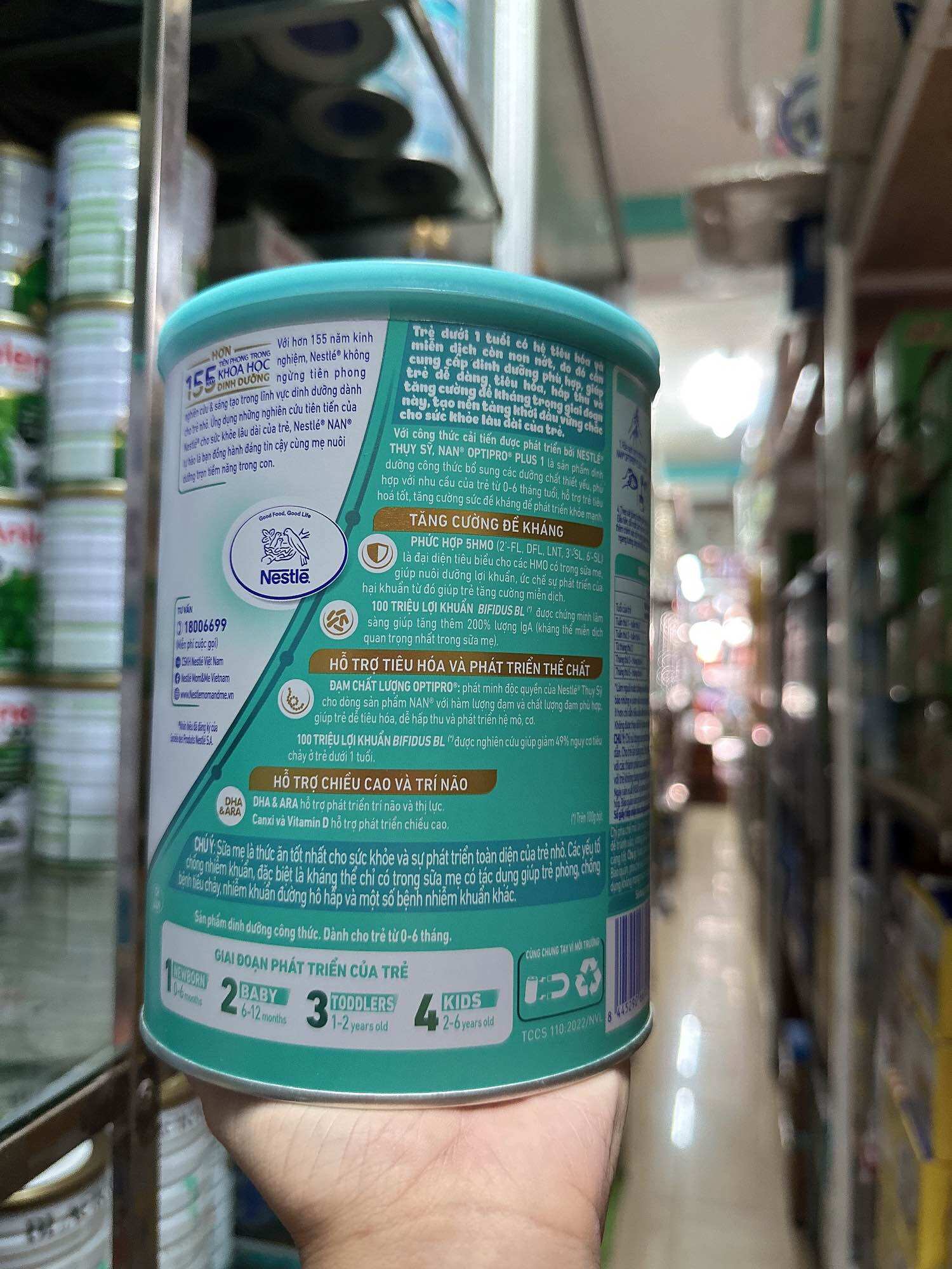 SỮA NAN OPTIPRO PLUS SỐ 1 400G (Từ 0 đến 6 tháng tuổi)