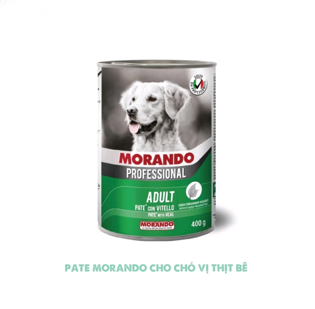 Pate cho chó Morando nhiều vị thơm ngon lon 400g