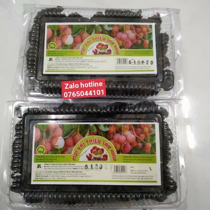 nhãn nhục đen_ vải thiều sấy khô ( nguyên liệu nấu nước sâm)