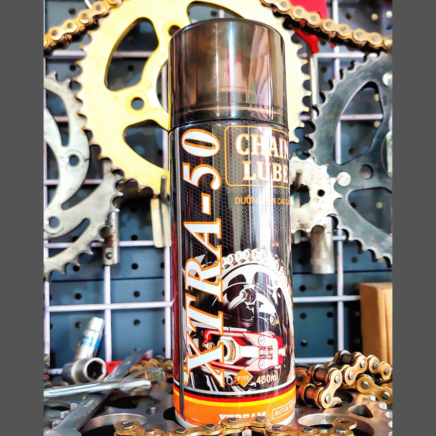 [HCM, CHỐNG VĂNG] chai xịt dưỡng sên xe máy XTREAM xtra50 450ml .