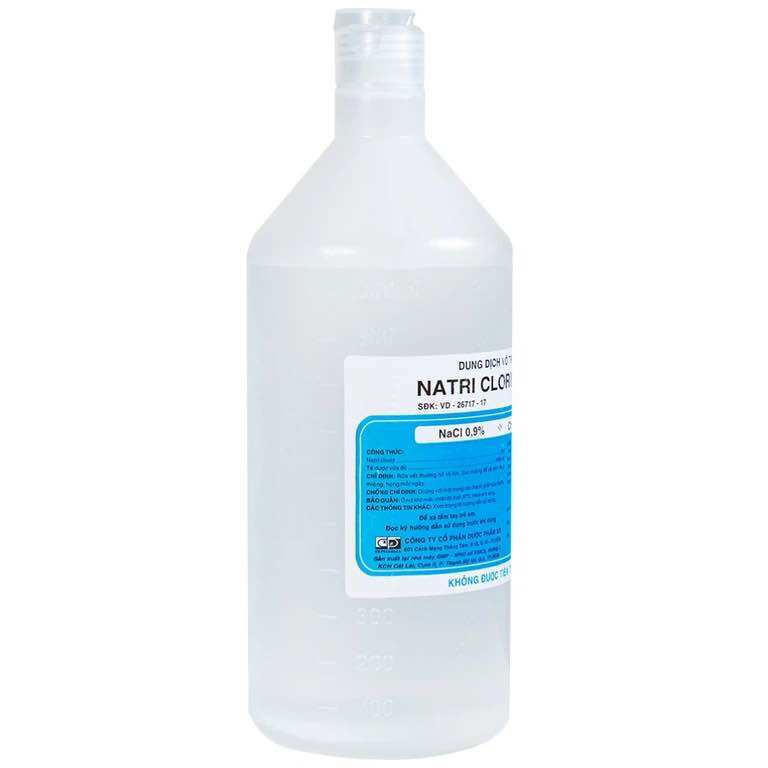 Dung dịch vô trùng Natri Clorid 0.9% Dược 3-2 (1000ml)