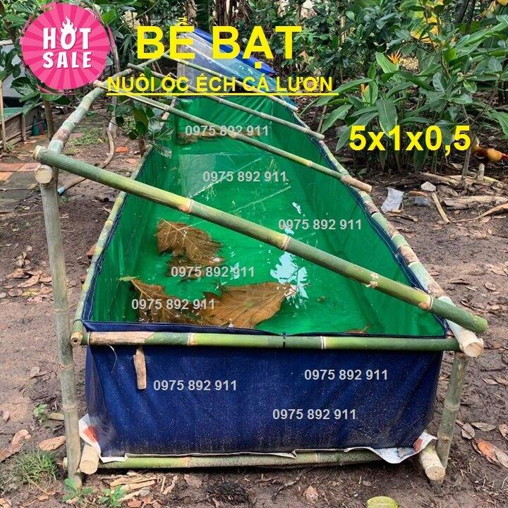 Bể bạt nuôi ốc ếch cá lươn -  xanh bộ đội
