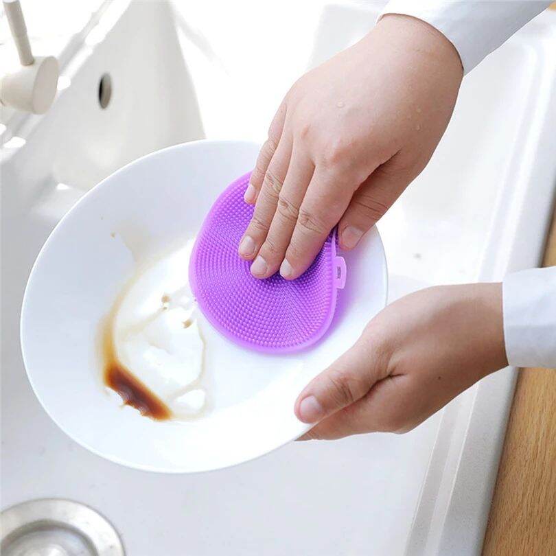 Miếng Rửa Chén Silicon Siêu Bền Sạch
