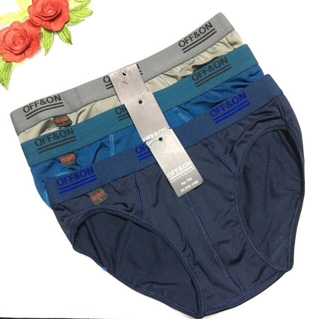 Set 5 Quần lót nam thun lạnh, quần sịp nam lưng vừa thun êm,