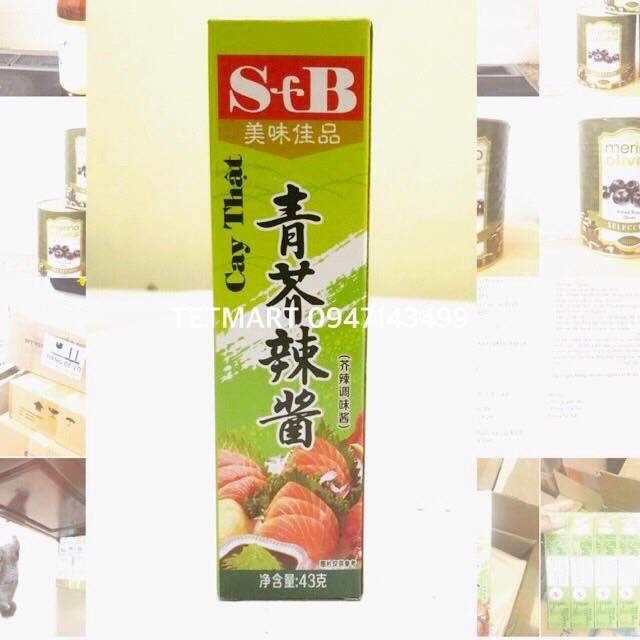 Mù tạt Wasabi S&B siêu cay nhập khẩu - 43gr