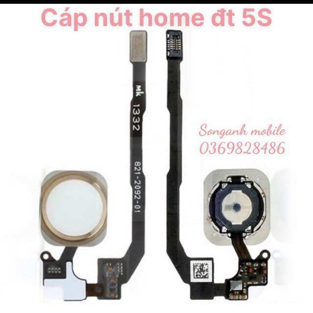 Cáp Nút phím home tương thích cho ip 5S