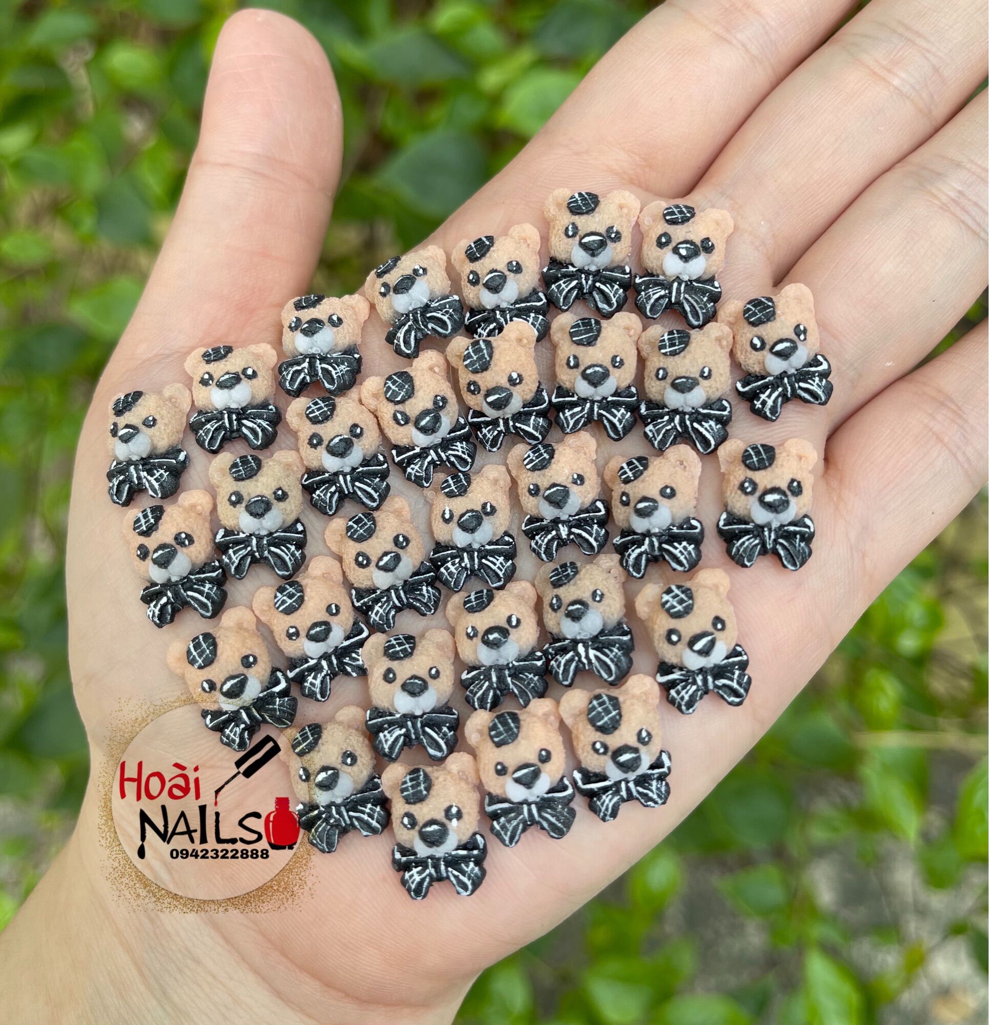 Gấu bột gắn móng siêu đáng yêu ( 1 con)
