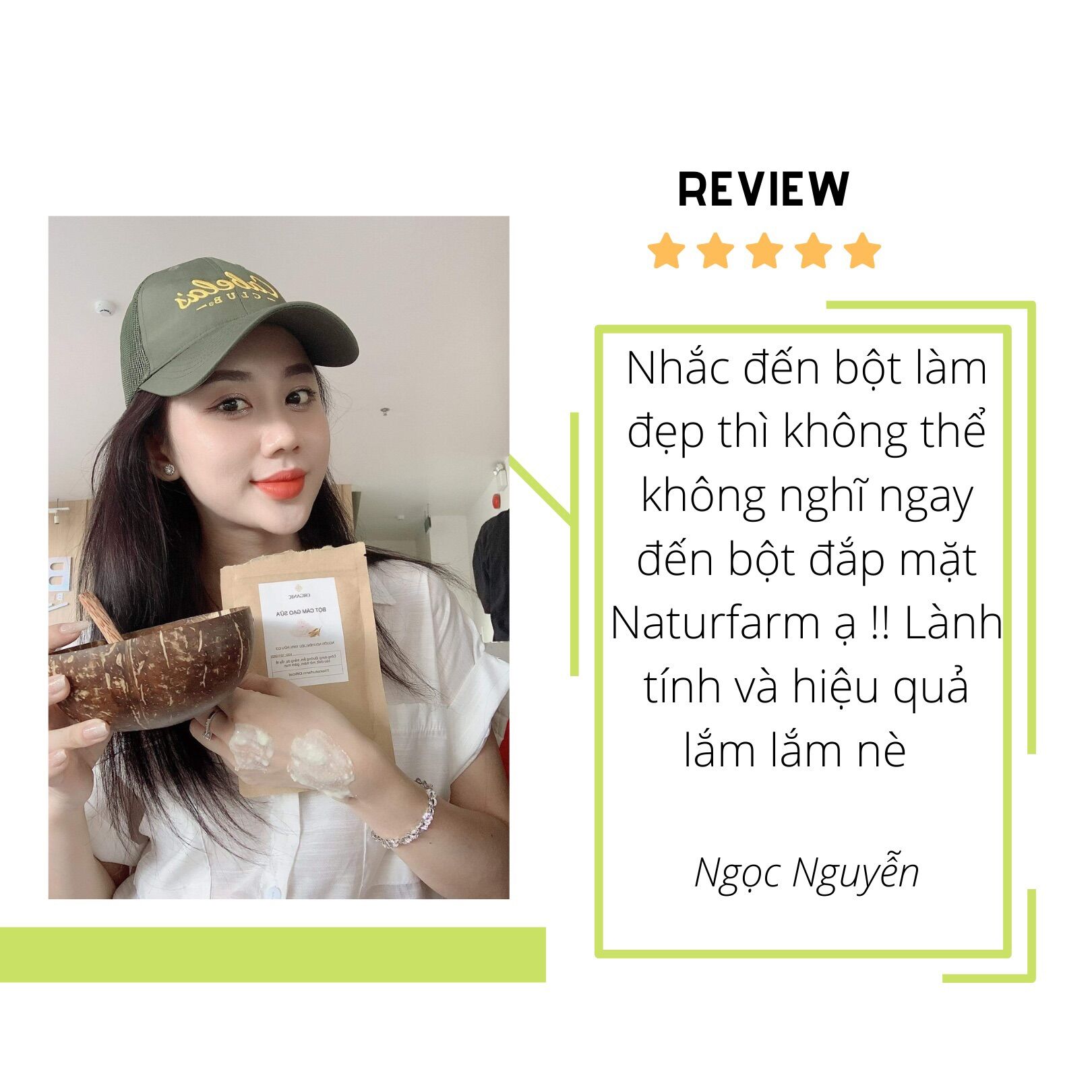 Bột cám gạo sữa đắp mặt hữu cơ [ 50GR ]