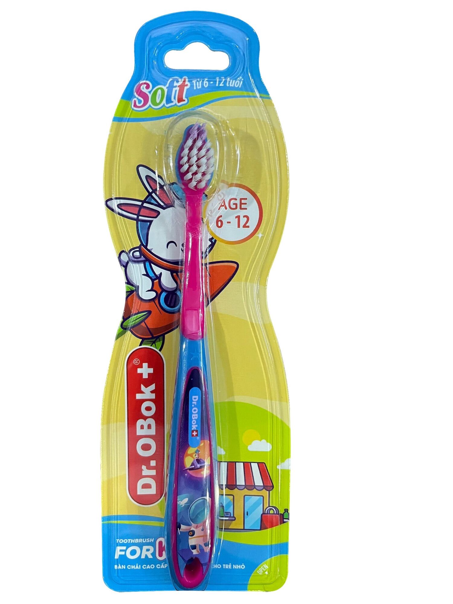Bàn chải Dr.Obok+ siêu mềm cho bé từ 6-12 tuổi