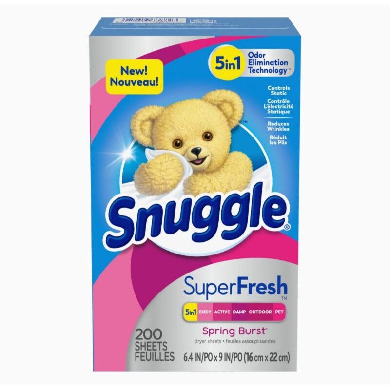 Giấy thơm SNUGGLE SUPER FRESH SPRING BURST ( 200 tờ ) - Hàng Mỹ.