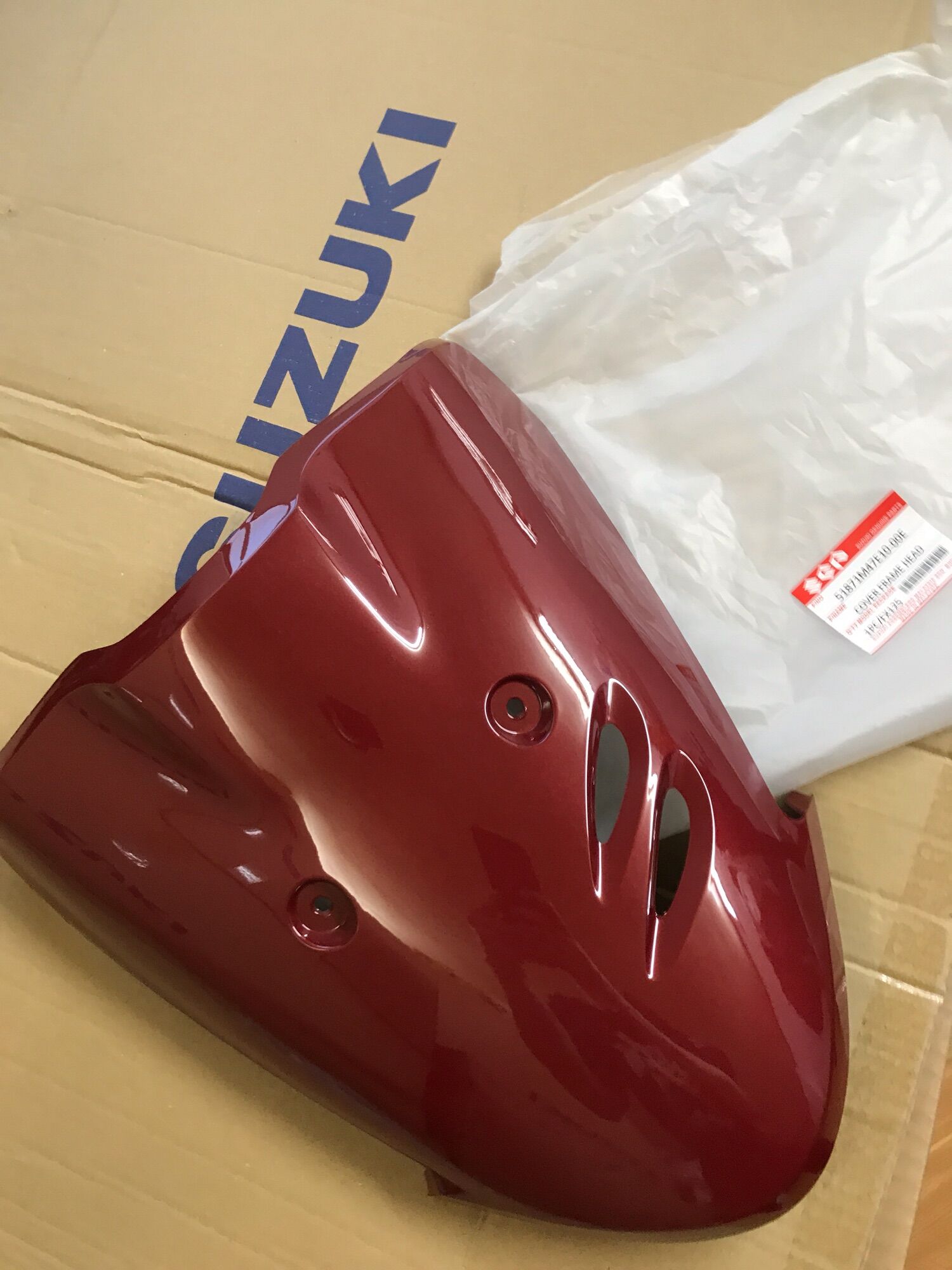 Mặt Nạ Suzuki Fx 125 - Màu Đỏ Đô
