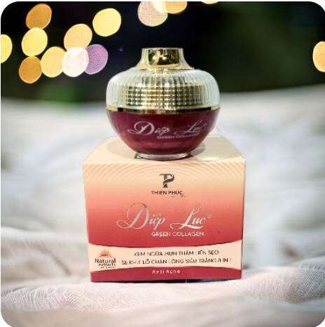 kem diệp lục collagen mụn thâm trắng da 8g