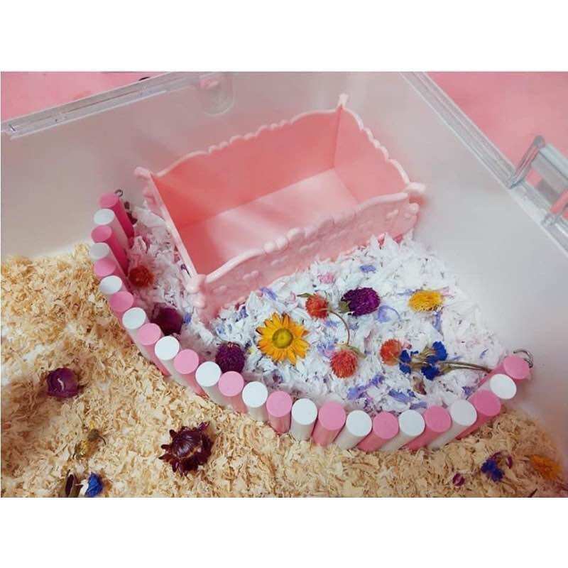 Bồn tắm princess cho hamster: nhà tắm cát cho hamster