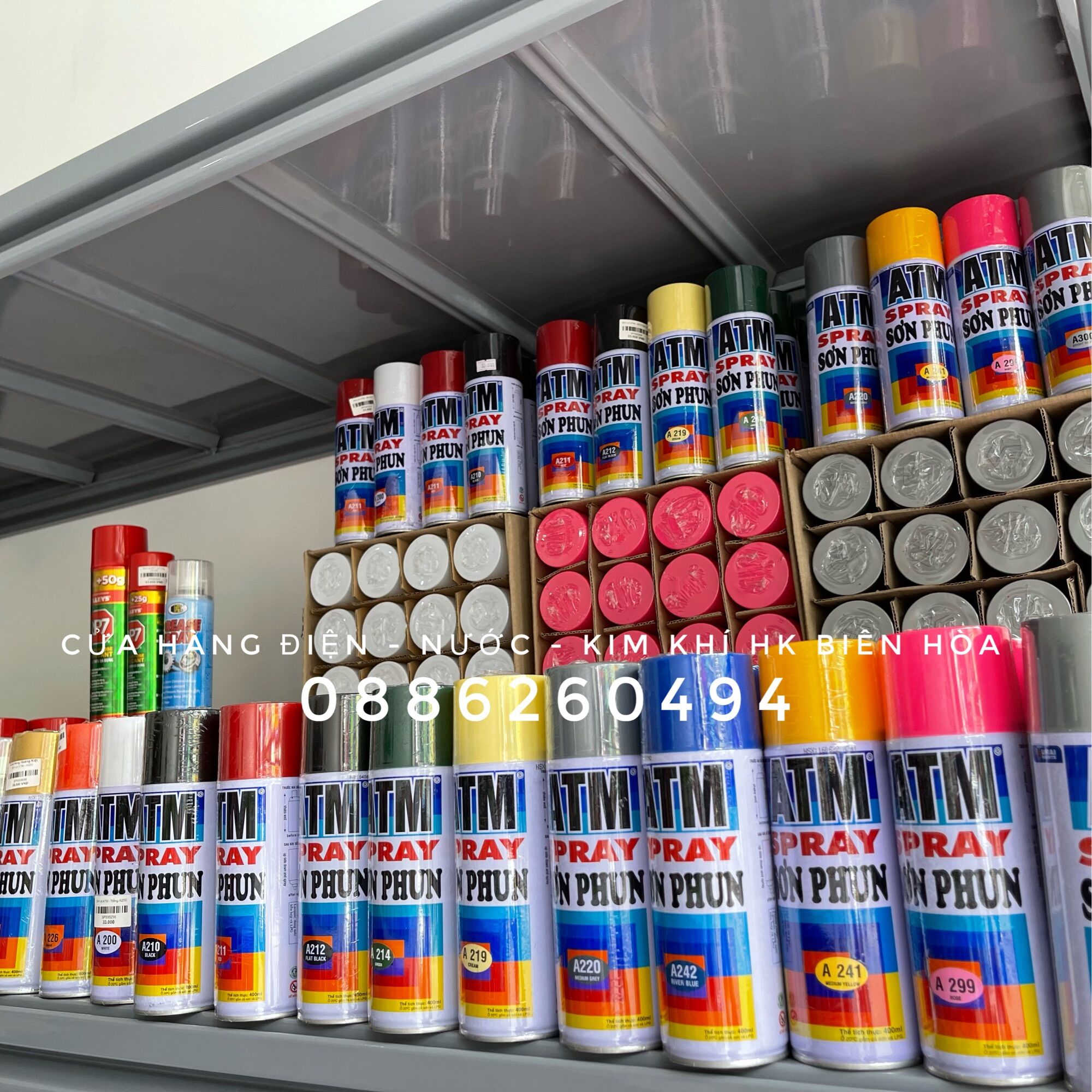 SƠN XỊT ATM 400ML NHIỀU MÀU