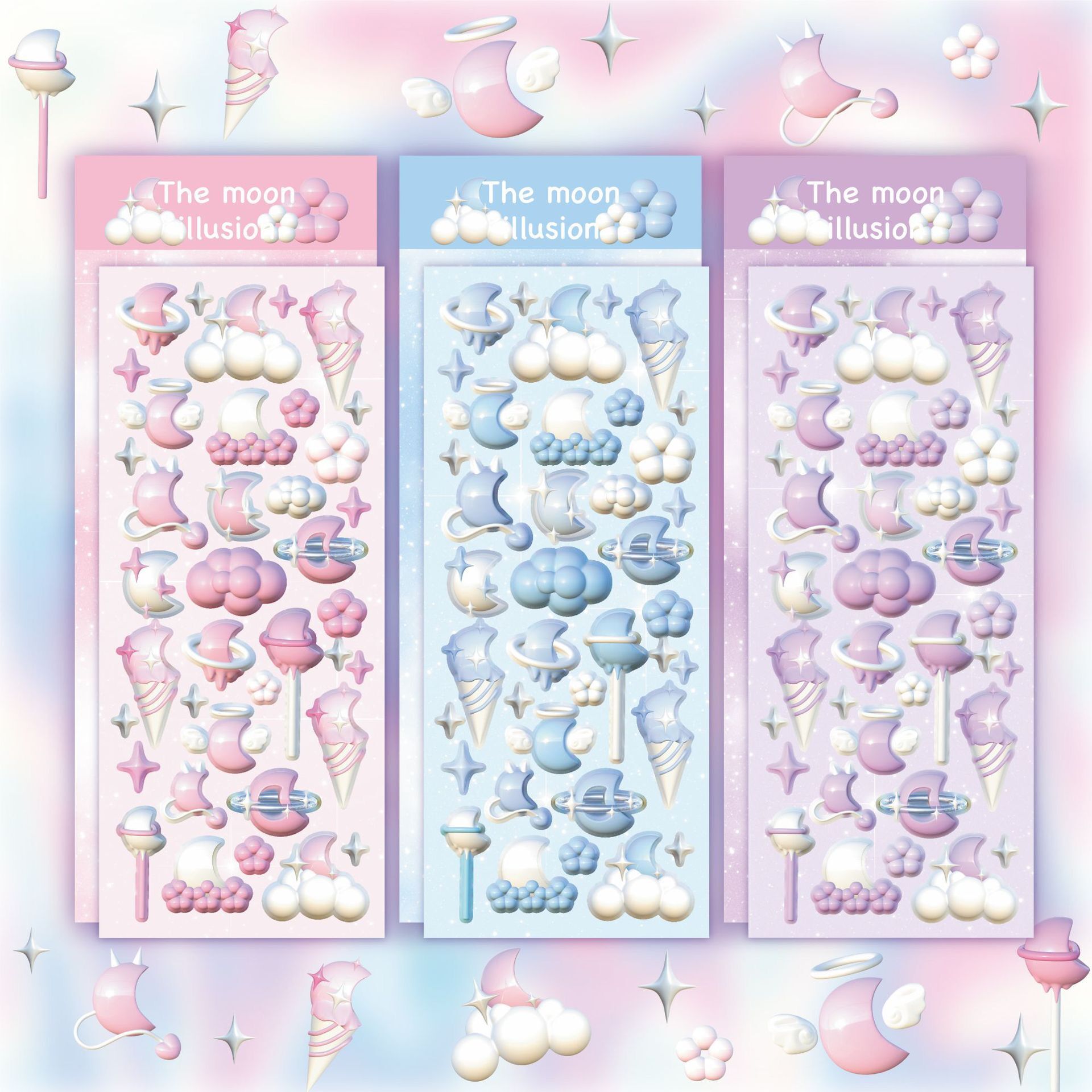 Sticker trang trí sổ tay bullet journal phong cách hàn quốc hình dán dễ thương sticker decor toploader
