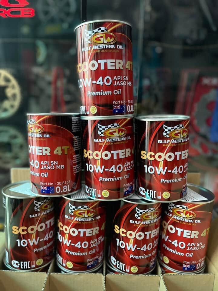 Nhớt GULF WESTERN OIL SCOOTER 4T 10W40 Premium Oil / Nhớt xe tay ga