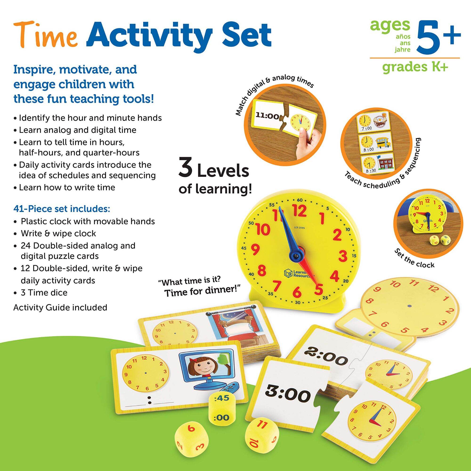 Bộ học xem giờ - Time Activity Set