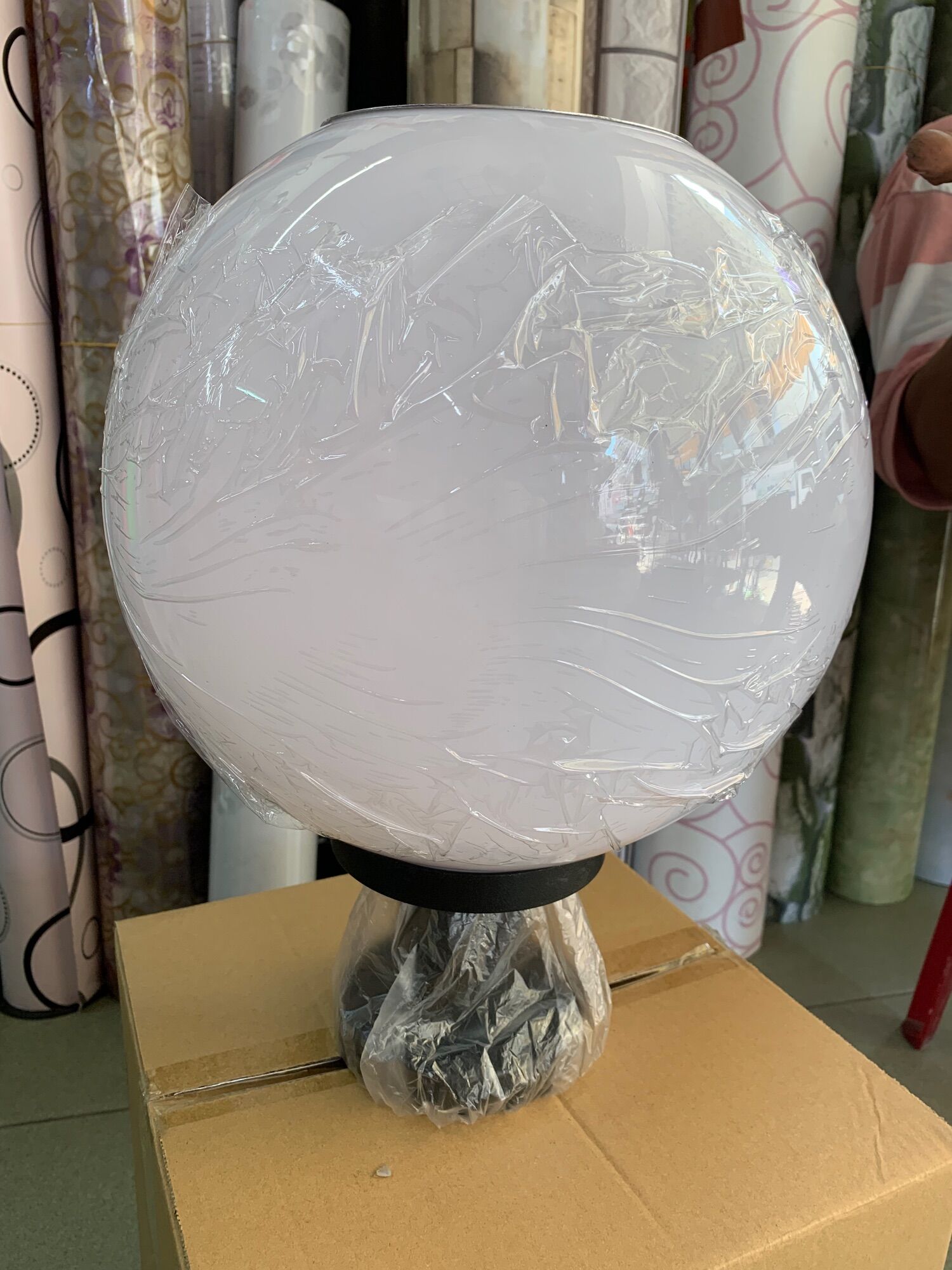 ⚡️Đèn trụ cổng Năng lượng mặt trời (phi 30cm)
