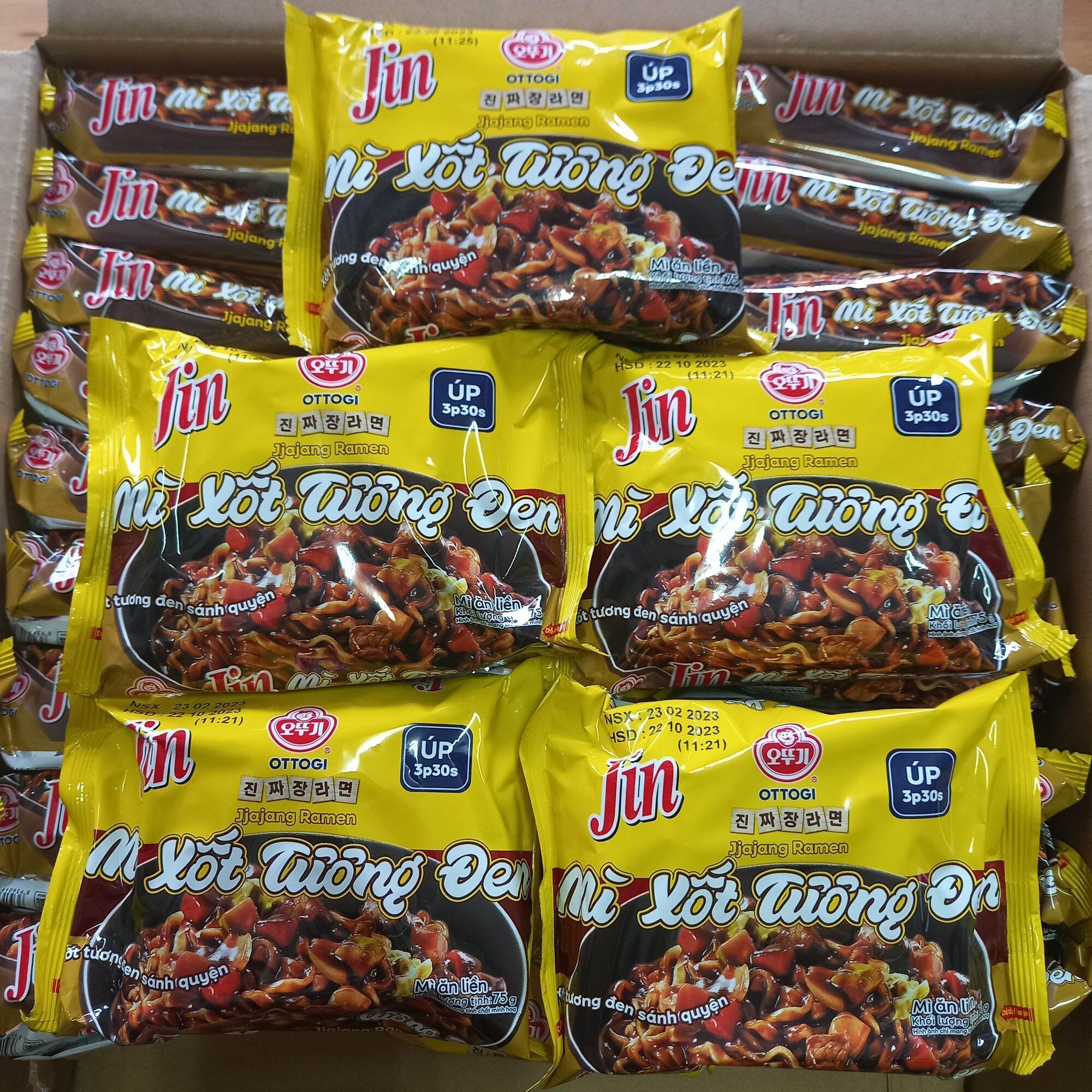 Mì xốt tương đen jin jjajang ramen ottogi gói 75g x 5 gói