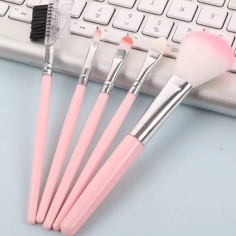 BỘ CỌ MAKEUP HỒNG 5 CÂY