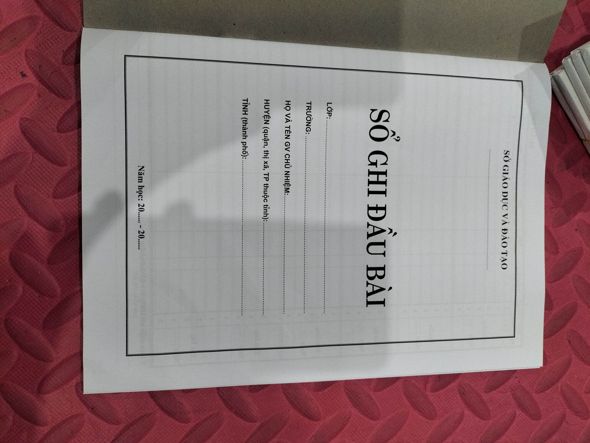 5 sổ ghi đầu bài cấp 2, cấp 3 (0974009169)